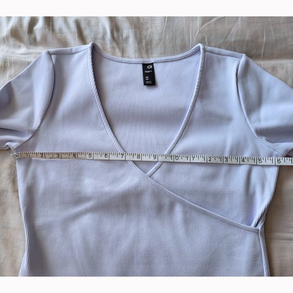 GapFit Breathe Faux Wrap Top (Pastel purple, XS) - Picture 6 of 9